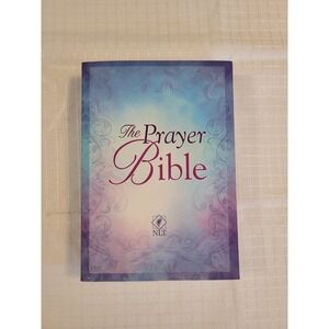 The Prayer Bible NLT New Living Translation Guideposts Softcover Purple Blue